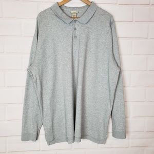LL Bean Polo Shirt Gary Size XXL